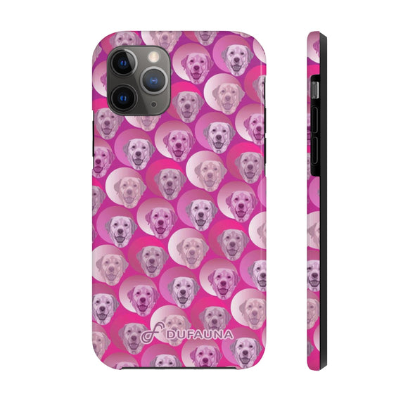 D23 Pink Labrador iPhone Tough Case 11, 11Pro, 11Pro Max, X, XS, XR, XS MAX, 8, 7, 6 Impact Resistant