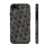D23 Coal Grey Pug iPhone Tough Case 11, 11Pro, 11Pro Max, X, XS, XR, XS MAX, 8, 7, 6 Impact Resistant