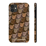 D23 Brown French Bulldog iPhone Tough Case 11, 11Pro, 11Pro Max, X, XS, XR, XS MAX, 8, 7, 6 Impact Resistant