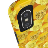 D23 Yellow French Bulldog iPhone Tough Case 11, 11Pro, 11Pro Max, X, XS, XR, XS MAX, 8, 7, 6 Impact Resistant