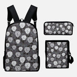 Dufauna Golden Retriever Oxford Bags Set 3pcs black-1-m-greywhite-1