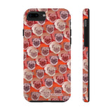 D23 Red Pug iPhone Tough Case 11, 11Pro, 11Pro Max, X, XS, XR, XS MAX, 8, 7, 6 Impact Resistant