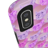 D23 Purple Pink French Bulldog iPhone Tough Case 11, 11Pro, 11Pro Max, X, XS, XR, XS MAX, 8, 7, 6 Impact Resistant