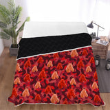 Red camo horse Polyester Quilt