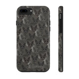 D23 Coal Grey Cat iPhone Tough Case 11, 11Pro, 11Pro Max, X, XS, XR, XS MAX, 8, 7, 6 Impact Resistant