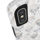 D23 White Grey Corgi iPhone Tough Case 11, 11Pro, 11Pro Max, X, XS, XR, XS MAX, 8, 7, 6 Impact Resistant
