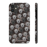 D23 Black Grey Labrador iPhone Tough Case 11, 11Pro, 11Pro Max, X, XS, XR, XS MAX, 8, 7, 6 Impact Resistant