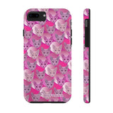 D23 Pink Cat iPhone Tough Case 11, 11Pro, 11Pro Max, X, XS, XR, XS MAX, 8, 7, 6 Impact Resistant