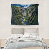 Fjaðrargljufur canyon Polyester Wall Tapestry