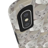 D23 Grey Cat iPhone Tough Case 11, 11Pro, 11Pro Max, X, XS, XR, XS MAX, 8, 7, 6 Impact Resistant