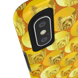 D23 Yellow Yorkie iPhone Tough Case 11, 11Pro, 11Pro Max, X, XS, XR, XS MAX, 8, 7, 6 Impact Resistant