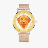 Orange/Yellow Labrador Face Premium Watch PFR0701