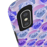 D23 Purple Blue Pug iPhone Tough Case 11, 11Pro, 11Pro Max, X, XS, XR, XS MAX, 8, 7, 6 Impact Resistant