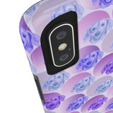 D23 Purple Blue Dachshund iPhone Tough Case 11, 11Pro, 11Pro Max, X, XS, XR, XS MAX, 8, 7, 6 Impact Resistant