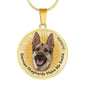 Beige/natural Coat German Shepherds Make Me Smile Necklace D19 - Dufauna - Topfauna