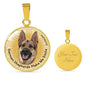 Beige/natural Coat German Shepherds Make Me Smile Necklace D19 - Dufauna - Topfauna