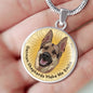 Beige/natural Coat German Shepherds Make Me Smile Necklace D19 - Dufauna - Topfauna