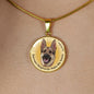 Beige/natural Coat German Shepherds Make Me Smile Necklace D19 - Dufauna - Topfauna