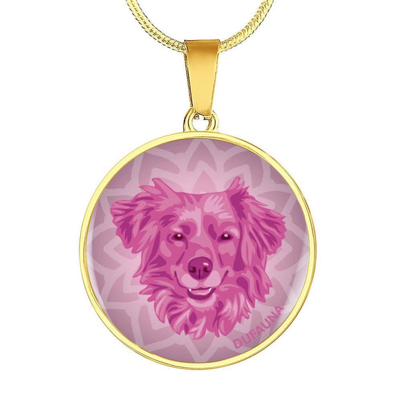 Berry Pink Dog Necklace D1 - Dufauna - Topfauna