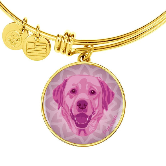 Berry Pink Labrador Bangle Bracelet D1 - Dufauna - Topfauna
