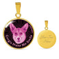Berry Pink/black Corgis Make Me Smile Necklace D19 - Dufauna - Topfauna
