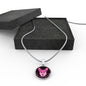 Berry Pink/black Corgis Make Me Smile Necklace D19 - Dufauna - Topfauna