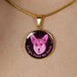 Berry Pink/black Corgis Make Me Smile Necklace D19 - Dufauna - Topfauna