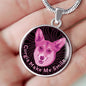 Berry Pink/black Corgis Make Me Smile Necklace D19 - Dufauna - Topfauna