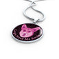 Berry Pink/black Corgis Make Me Smile Necklace D19 - Dufauna - Topfauna