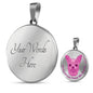 Berry Pink/metal Chihuahuas Make Me Smile Necklace D19 - Dufauna - Topfauna