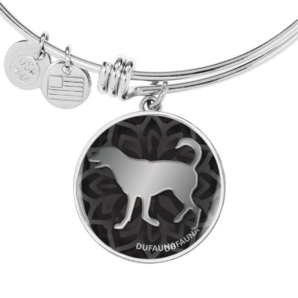 Black Dog Silhouette Bangle Bracelet D18 - Dufauna - Topfauna