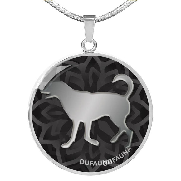 Black Dog Silhouette Necklace D18 - Dufauna - Topfauna