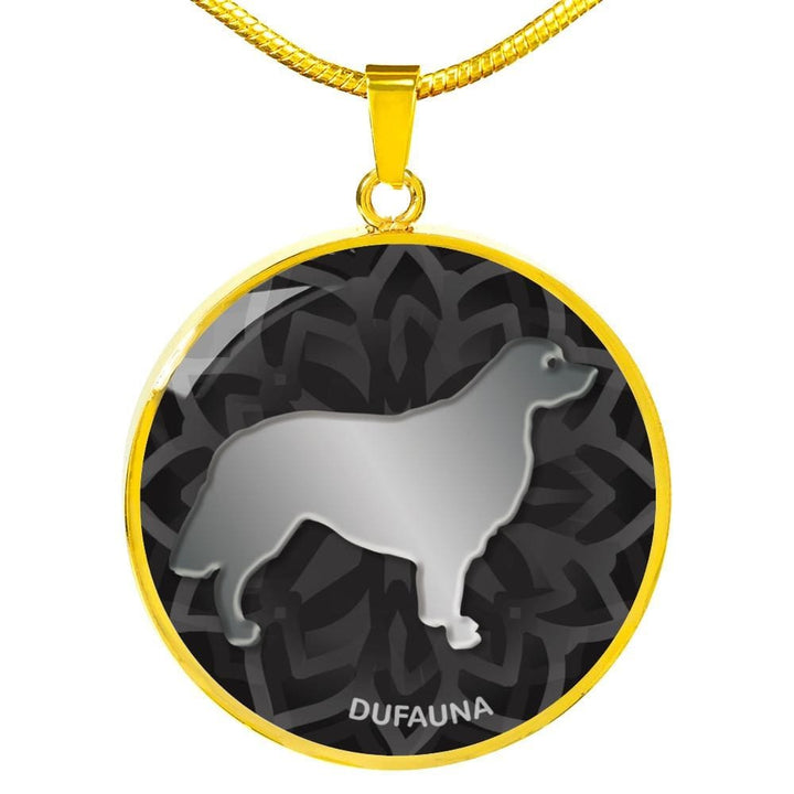 Black Golden Retriever Silhouette Necklace D18 - Dufauna - Topfauna