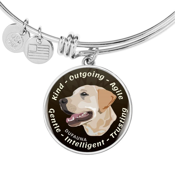 Black/yellow Coat Labrador Characteristics Bangle Bracelet D20 - Dufauna - Topfauna
