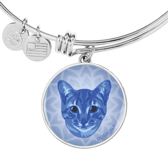 Blue Cat Bangle Bracelet D1 - Dufauna - Topfauna