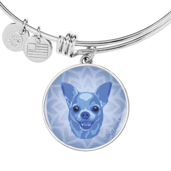 Blue Chihuahua Bangle Bracelet D1 - Dufauna - Topfauna