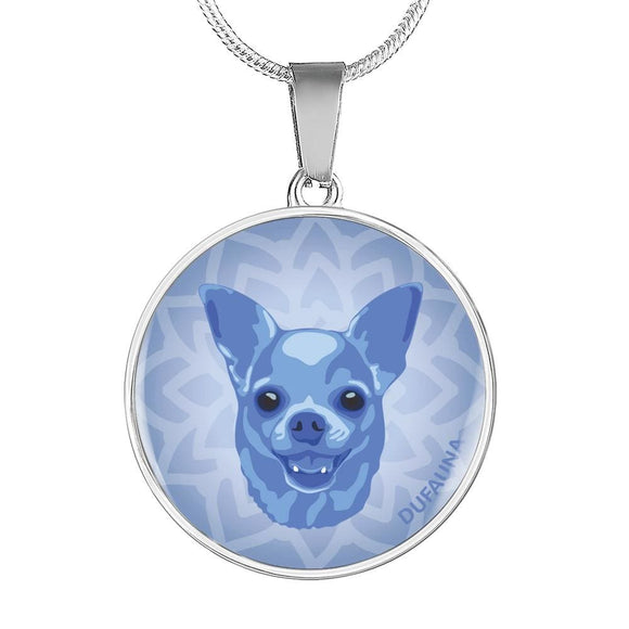 Blue Chihuahua Necklace D1 - Dufauna - Topfauna