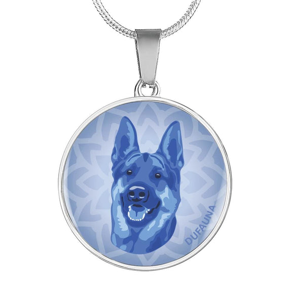 Blue German Shepherd Necklace D1 - Dufauna - Topfauna