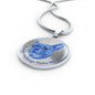 Blue/metal French Bulldogs Make Me Smile Necklace D19 - Dufauna - Topfauna