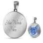 Blue/metal French Bulldogs Make Me Smile Necklace D19 - Dufauna - Topfauna