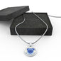 Blue/white Pugs Make Me Smile Necklace D19 - Dufauna - Topfauna