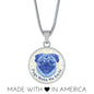 Blue/white Pugs Make Me Smile Necklace D19 - Dufauna - Topfauna