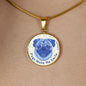 Blue/white Pugs Make Me Smile Necklace D19 - Dufauna - Topfauna