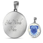 Blue/white Pugs Make Me Smile Necklace D19 - Dufauna - Topfauna