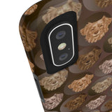 D23 Brown Dog iPhone Tough Case 11, 11Pro, 11Pro Max, X, XS, XR, XS MAX, 8, 7, 6 Impact Resistant