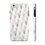 D23 White Grey German Shepherd iPhone Tough Case 11, 11Pro, 11Pro Max, X, XS, XR, XS MAX, 8, 7, 6 Impact Resistant
