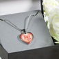 Coral Pink Corgi Profile Heart Necklace D12 - Dufauna - Topfauna