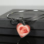 Coral Pink Pug Profile Heart Bangle Bracelet D12 - Dufauna - Topfauna