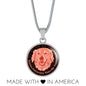 Coral Pink/black Golden Retrievers Make Me Smile Necklace D19 - Dufauna - Topfauna