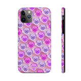 D23 Purple Pink Pug iPhone Tough Case 11, 11Pro, 11Pro Max, X, XS, XR, XS MAX, 8, 7, 6 Impact Resistant